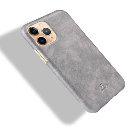 Crong Essential Cover - PU Leather Case for iPhone 11 Pro Max (Gray)