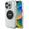 Guess IML Metal Coloured Circle Classic Logo MagSafe - pouzdro pro iPhone 16 Pro (černé)