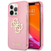 Pouzdro Guess Glitter 4G Big Logo - iPhone 13 Pro Max (růžové)