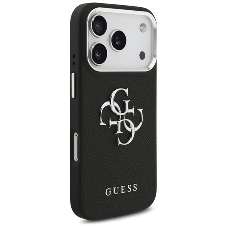 Guess Grained Big 4G Classic Logo - Hülle iPhone 17 Pro (schwarz)