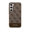Guess 4G Bottom Stripe Metal Logo Collection - Etui Samsung Galaxy S24+ (brązowy)