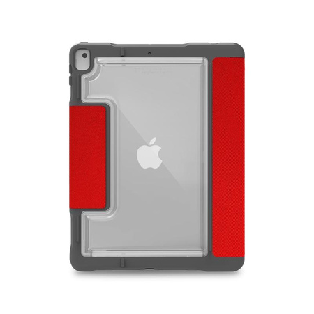 STM Dux Plus Duo - Pancéřované pouzdro pro iPad 10,2" (2021-2019) MIL-STD-810G s nabíjením Apple Pencil (červené)