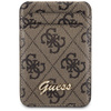 Guess Peněženka Cardslot Stand MagSafe 4G Classic Logo - Magnetická peněženka s funkcí stojánku (hnědá)