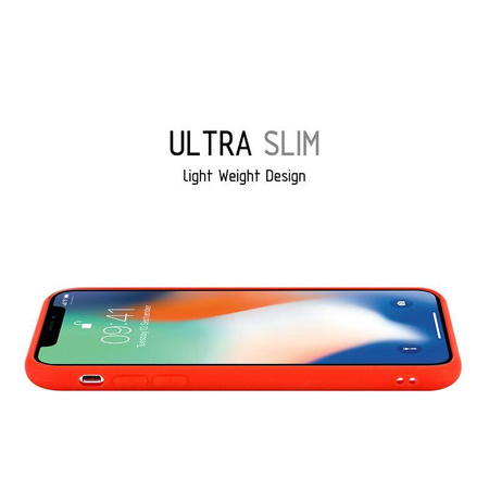 Crong Soft Skin Cover - iPhone Xs / X tok (piros)