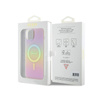 Guess IML Iridescent MagSafe - pouzdro pro iPhone 15 Plus (růžové)