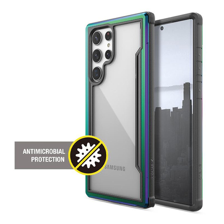 X-Doria Raptic Shield Pro - Samsung Galaxy S22 Ultra 5G Gehäuse (antimikrobieller Schutz) (irisierend)