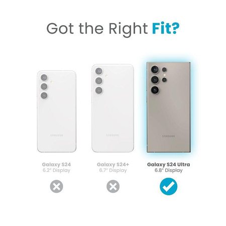 Speck Presidio Perfect-Clear - Custodia per Samsung Galaxy S24 Ultra (trasparente/trasparente)