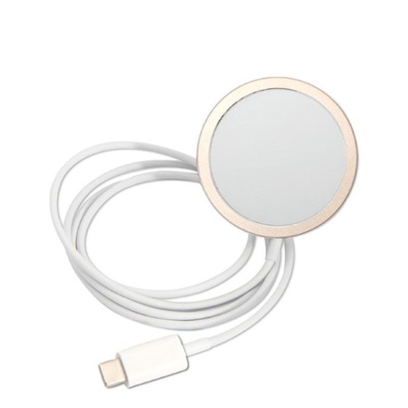 Guess Bundle Pack MagSafe IML Jungle - MagSafe iPhone 14 Pro Case + Charger Set (pink/gold)