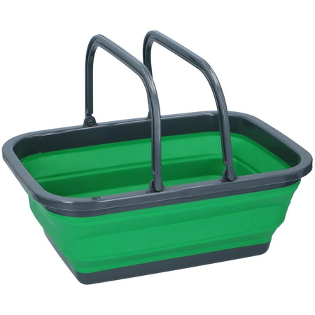 Dunlop - Folding basket with handles (Green)