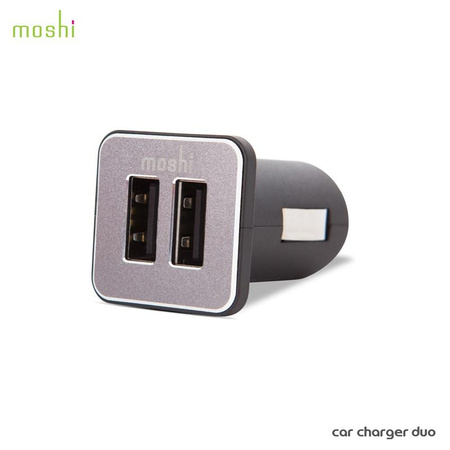 Moshi Car Charger Duo - Chargeur de voiture 2x USB (Aluminium)
