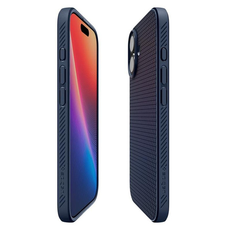 ETUI DO IPHONE 17 SPIGEN LIQUID AIR ORYGINALNE NIEBIESKIE ELEGANCKIE CASE