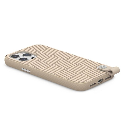 Moshi Altra - Case with detachable lanyard iPhone 13 Pro Max (anti-bacterial NanoShield™) (Sahara Beige)