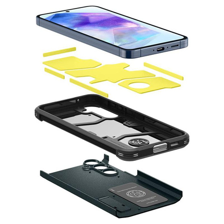 Spigen Tough Armor - pouzdro pro Samsung Galaxy A55 5G (Abyss Green)