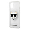 Karl Lagerfeld Choupette Head Glitter - iPhone 12 Pro Max tok (ezüst)