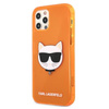 Karl Lagerfeld Choupette Head - iPhone 12 / iPhone 12 Pro Case (fluo orange)