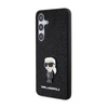 Karl Lagerfeld Fixed Glitter Ikonik Logo Metal Pin - Samsung Galaxy S24+ Case (black)