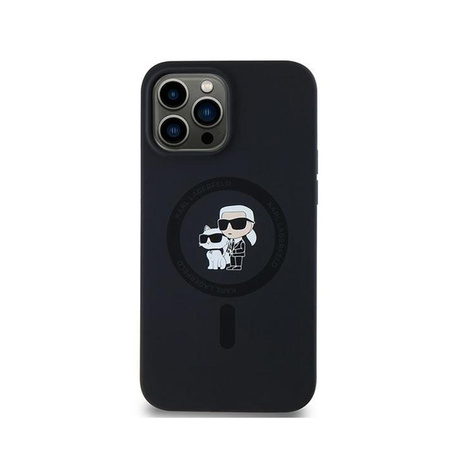 Karl Lagerfeld Silicone Karl & Choupette MagSafe - Case for iPhone 13 Pro (Black)