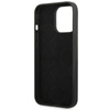 Silikonové pouzdro Guess s trojúhelníkovým logem - iPhone 13 Pro Max (černé)