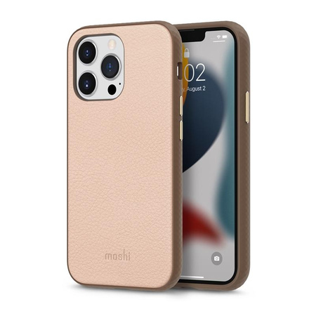 Moshi Overture - Etui 3w1 z klapką iPhone 13 Pro (antybakteryjne NanoShield™) (Luna Pink)