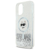 Karl Lagerfeld Liquid Glitter Choupette Head MagSafe - iPhone 16 Hülle (Transparent)