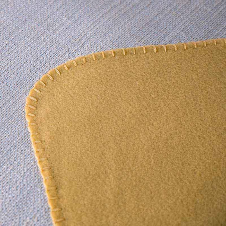 Couverture en polaire 170x130 cm (jaune)
