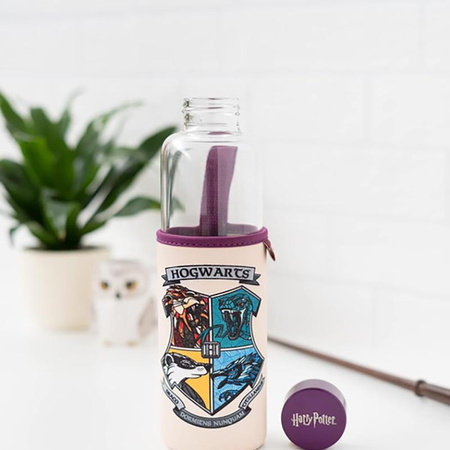 Harry Potter - 500 ml glass water bottle (Hogwarts)