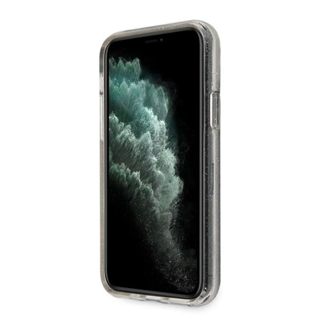 Třpytivé pouzdro Guess - iPhone 11 Pro Max (stříbrné)