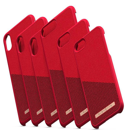 Nordic Elements Saeson Freja - Coque en matériau pour iPhone Xs Max (rouge)