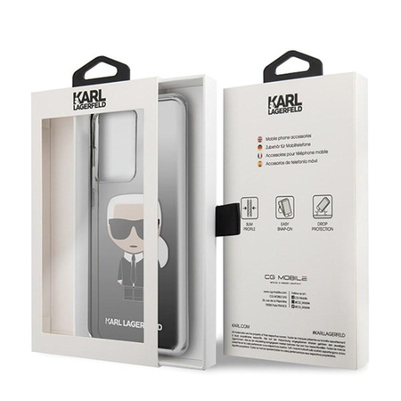 Karl Lagerfeld Ikonik - Pouzdro pro Samsung Galaxy S20 Ultra (černé)