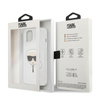Karl Lagerfeld Karl's Head Glitter - iPhone 13 Tasche (silber)