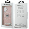 Karl Lagerfeld IML Choupette Head Logo MagSafe - Hülle für iPhone 17 (rosa)