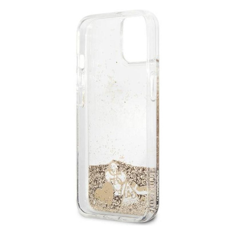 Guess Liquid Glitter Charms - iPhone 13 Hülle (Gold)