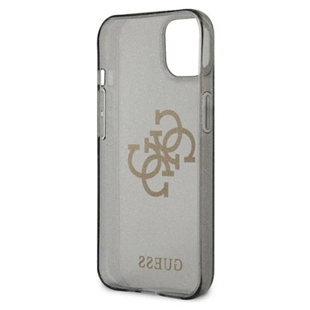 Guess Glitter 4G Big Logo - Coque pour iPhone 13 mini (noir)