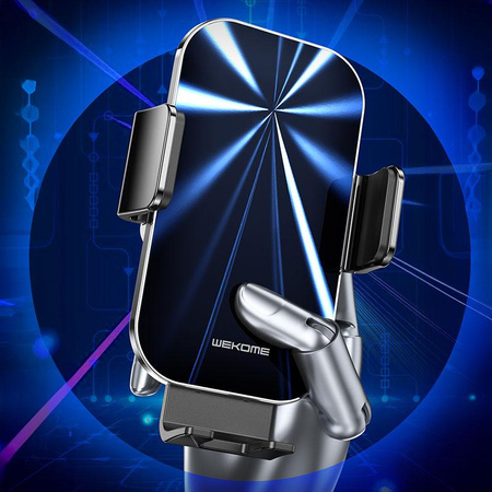 WEKOME WP-U203 K Captain Series - Autós tartó 15W vezeték nélküli töltéssel (fekete)