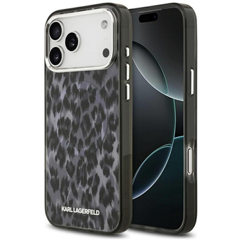 Karl Lagerfeld IML Leopard Pattern MagSafe - Case for iPhone 17 Pro Max (black)