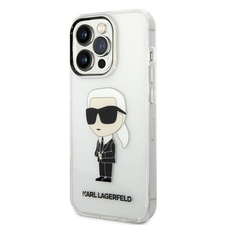 Karl Lagerfeld IML NFT Ikonik - pouzdro pro iPhone 14 Pro (průhledné)