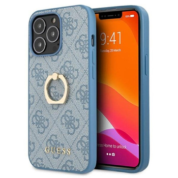 Guess 4G Ring Case - iPhone 13 Pro Case (blue)