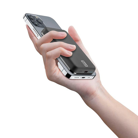 Cellularline MAG 5000 - 5000mAh 7.5W MagSafe inductive power bank (noir)