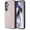 Guess Hot Stamp 4G Triangle Metal Logo - étui pour Samsung Galaxy S25 (rose)