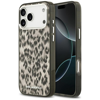 Karl Lagerfeld IML Leopard Pattern MagSafe - Hülle für iPhone 17 Pro Max (braun)