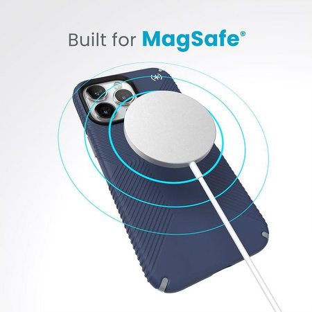Speck Presidio2 Grip MagSafe - iPhone 15 Pro Max tok (tengerparti kék / porszürke)