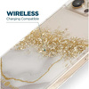 Case-Mate Karat - iPhone 14 Pro Max case decorated with gold (Marble)