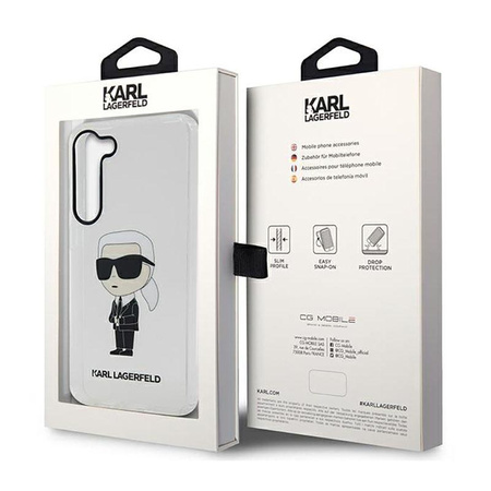 Karl Lagerfeld IML NFT Ikonik - pouzdro pro Samsung Galaxy S23 (čiré)
