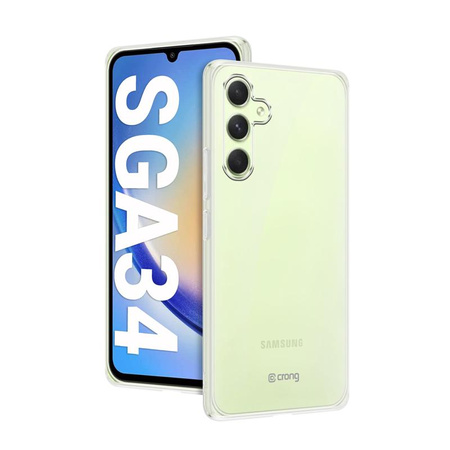 Crong Crystal Slim Cover - Étui Samsung Galaxy A34 5G (Transparent)