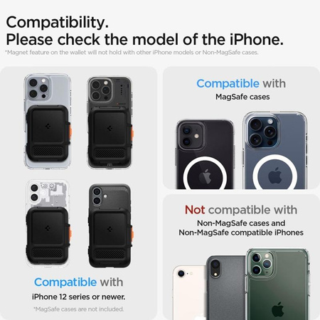 Spigen Lock Fit MagSafe – Magnetische Geldbörse (Black)