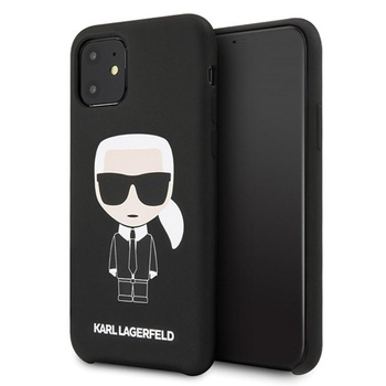Karl Lagerfeld Fullbody Silicone Iconic - Coque iPhone 11 (Noir)