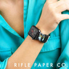 Rifle Paper Band - szíj az Apple Watch 38/40/41 mm-es órájához (Garden Party Blue)