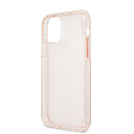 Guess Glitter Case - Coque pour iPhone 11 (rose)