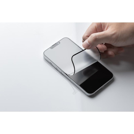 Moshi iVisor AG - Matowa folia ochronna na ekran iPhone 13 mini (czarna ramka)
