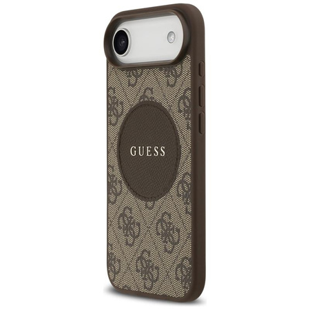 ETUI DO IPHONE AIR do MAGSAFE GUESS ORYGINALNE BRĄZOWE SKÓRZANE MODNE CASE